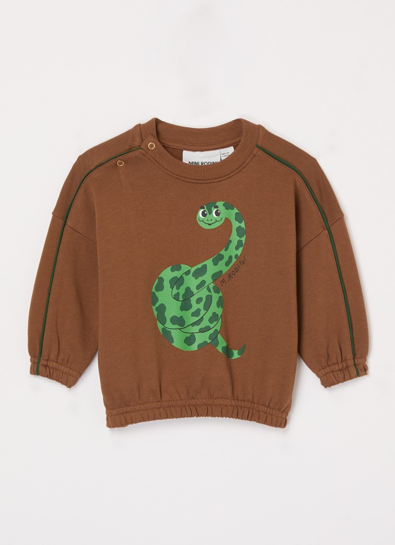 Mini Rodini  Snake sweater van biologisch katoen