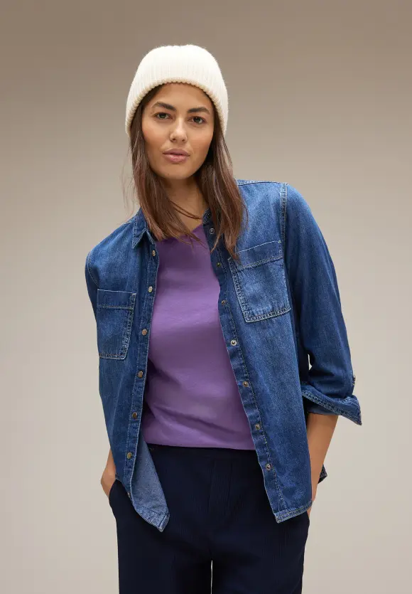 Street One Basic Shirt mit 3/4 Arm
