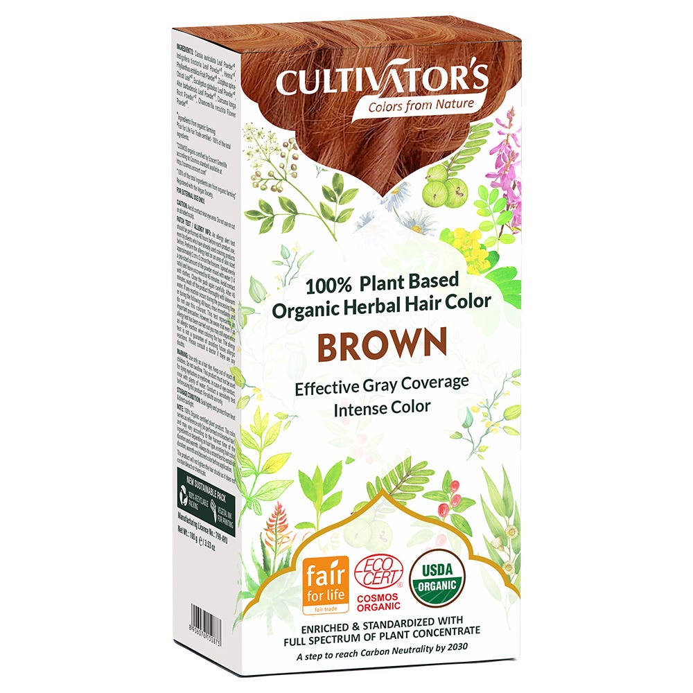 Cultivators Herbal Hair Color Brown 100 g
