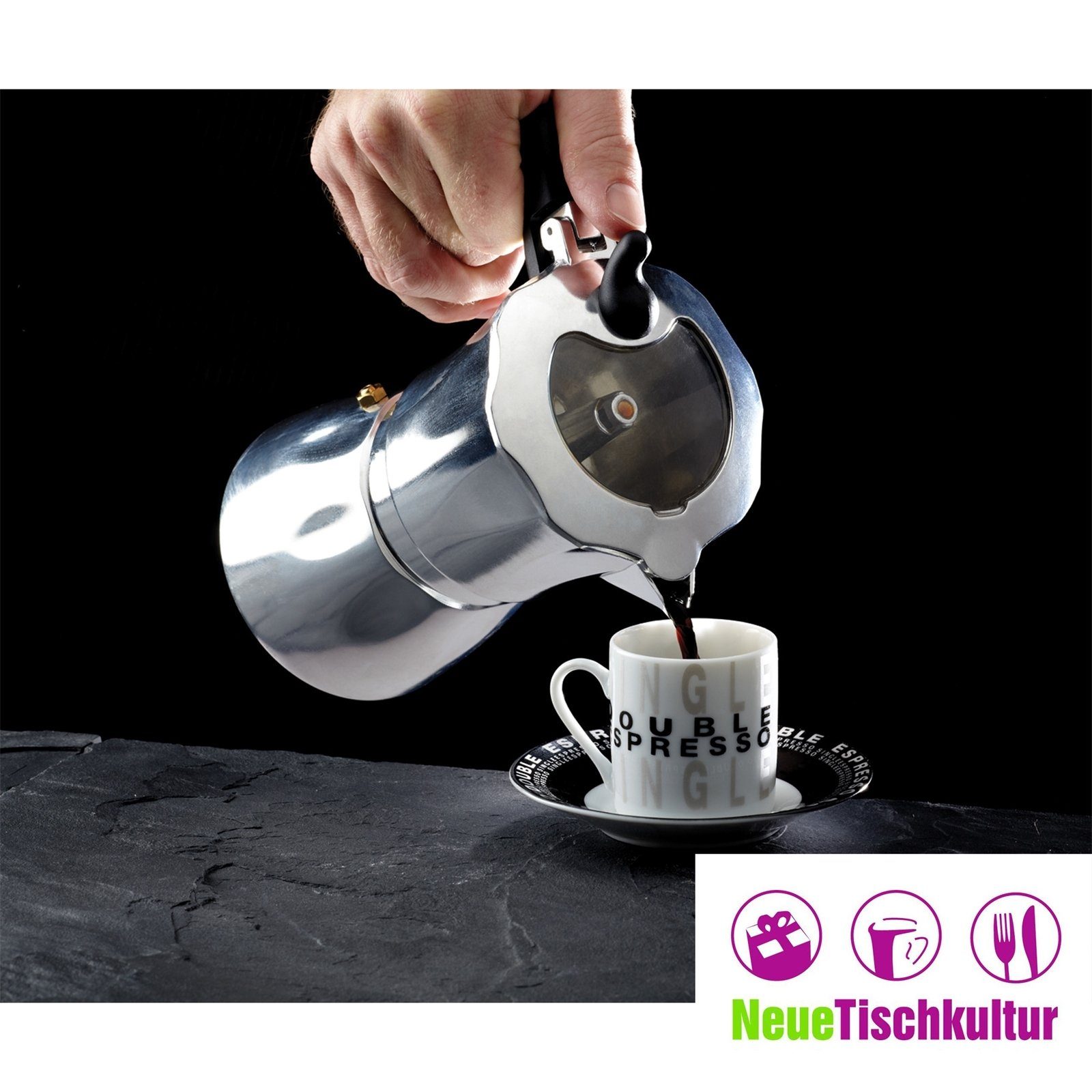 Neuetischkultur Espressokocher Espressokocher für 6 Tassen
