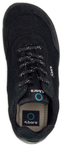 4bare ~ Joy LowCut Sneaker ~ All Black