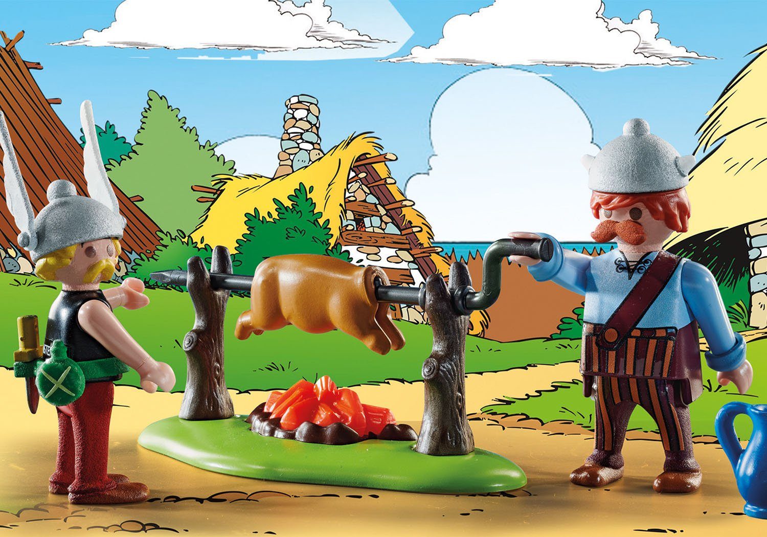 Playmobil® Konstruktions-Spielset Großes Dorffest (70931), Asterix, (310 St), Made in Germany