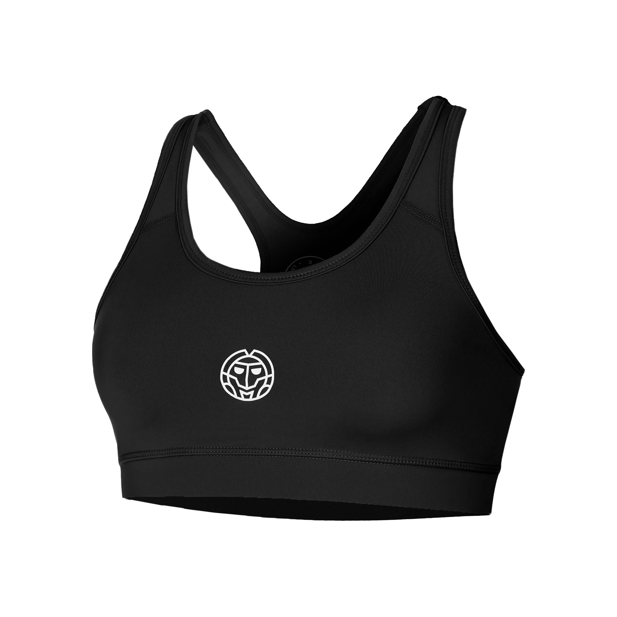 Crew Medium Support Sport-BH Damen - Schwarz
