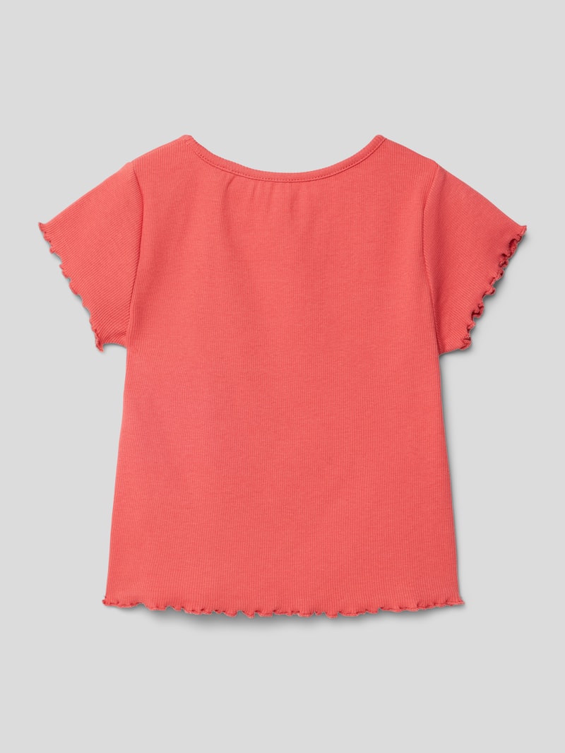 T-Shirt mit Label-Print Modell 'NATALIE' in rot