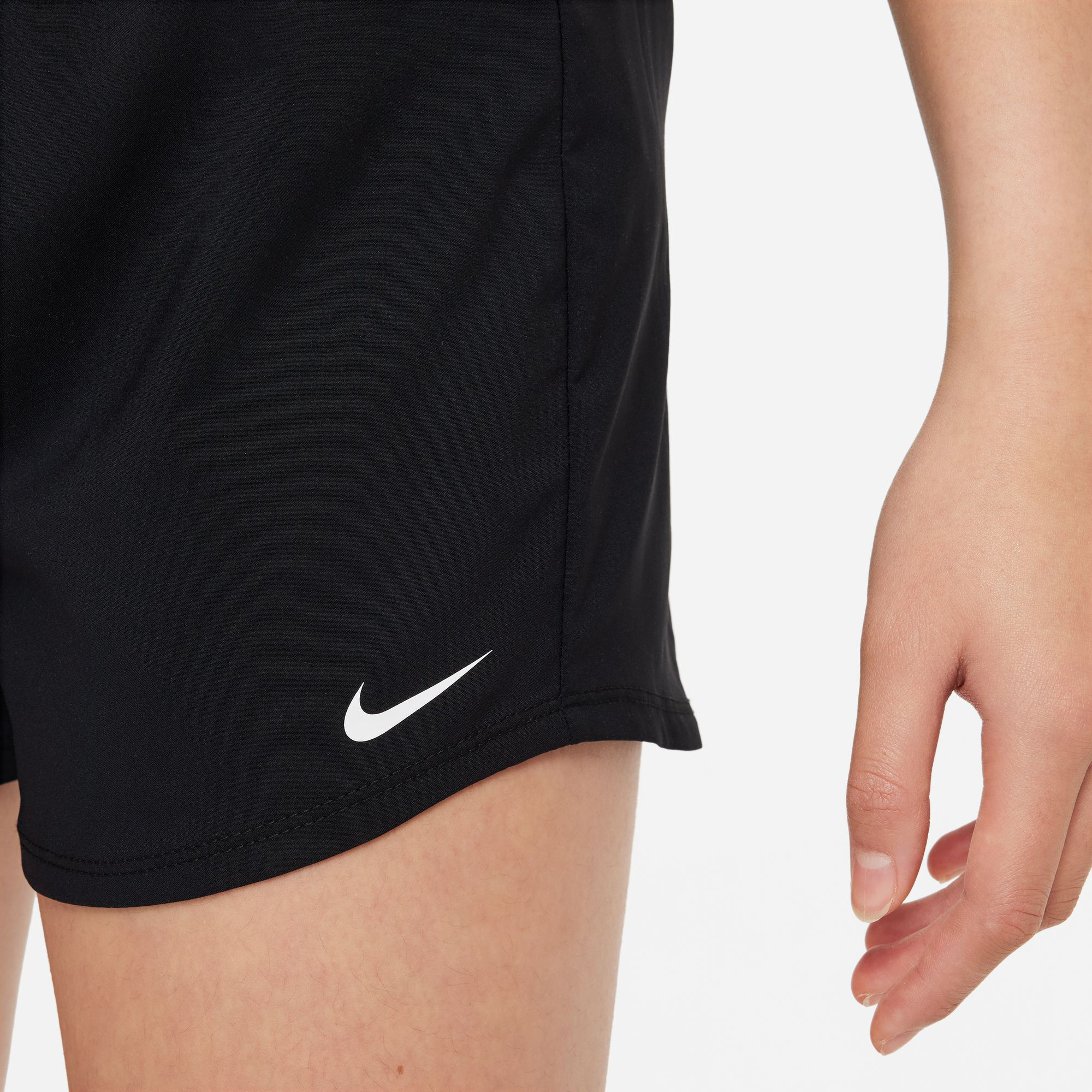Dri-Fit Big Kids High Waisted Woven Shorts Mädchen - Schwarz