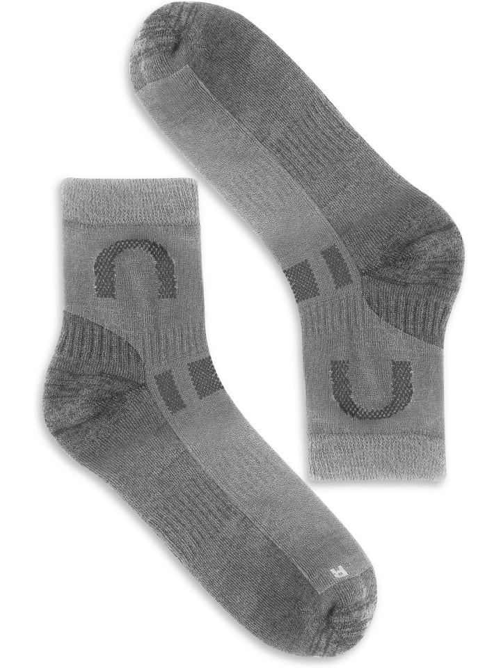 normani 2 Paar Merino-Kurzschaftsocken Lismore in Grau günstig kaufen