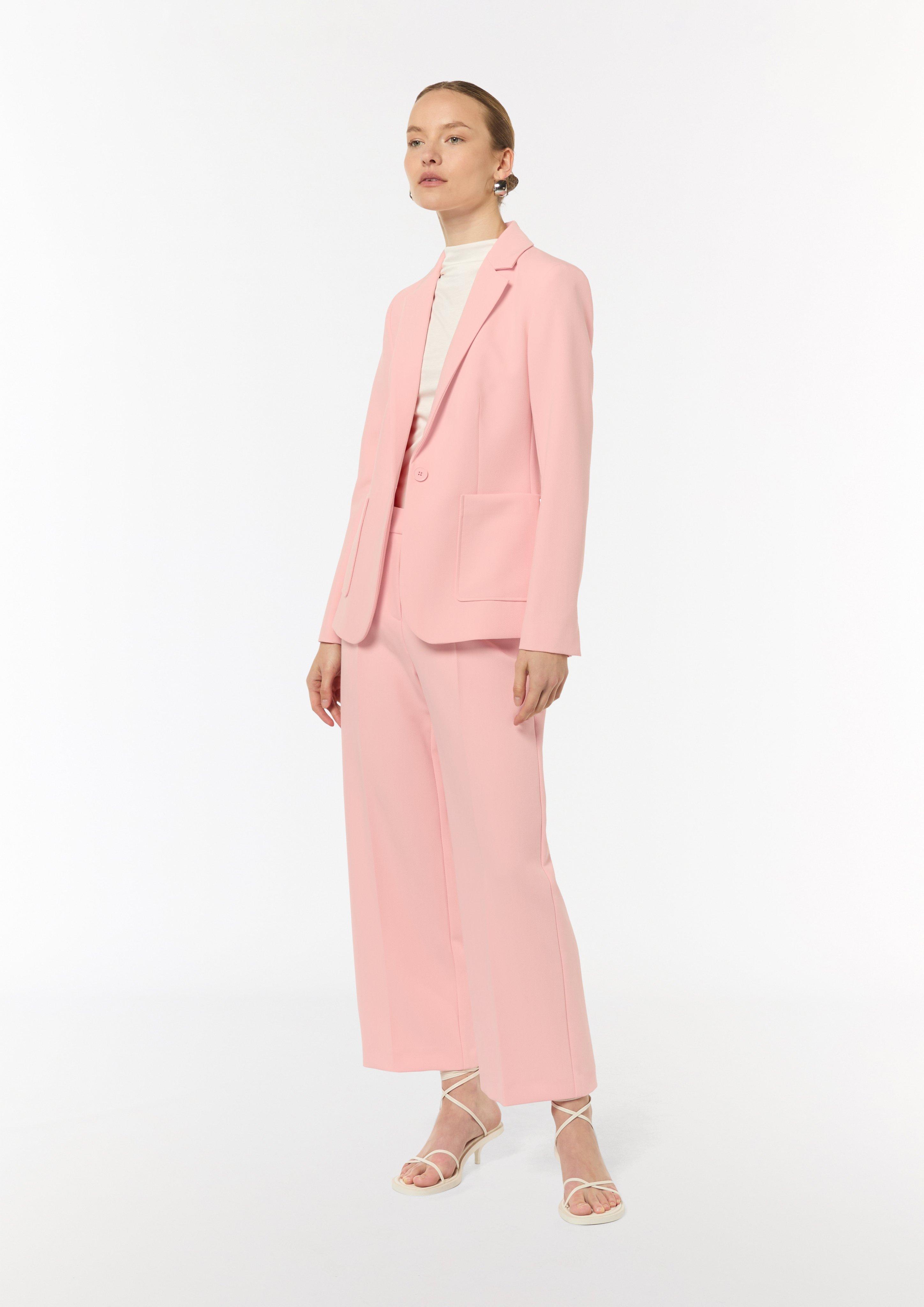 Blazer mit Herringbone-Muster - rosa