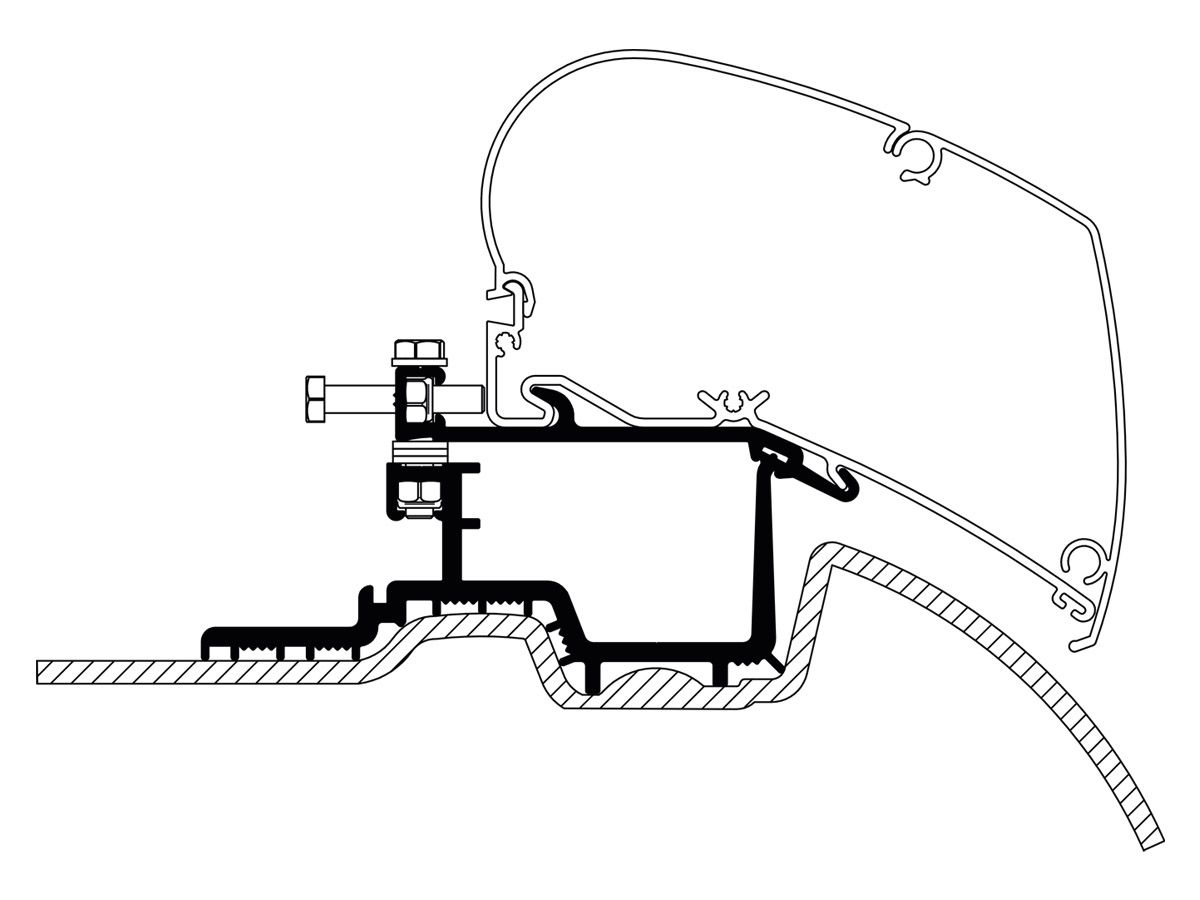 Thule Adapter Sprinter >2007 Crafter 2007 - 2016