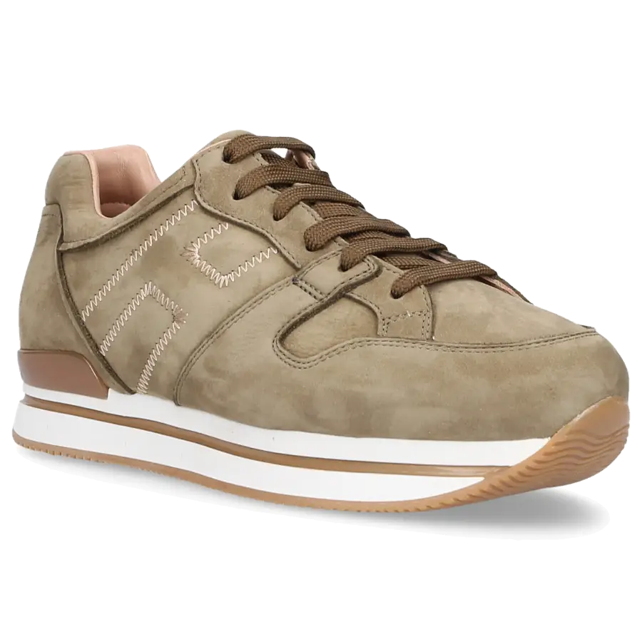 Hogan - Sneaker low H222 Veloursleder - grün