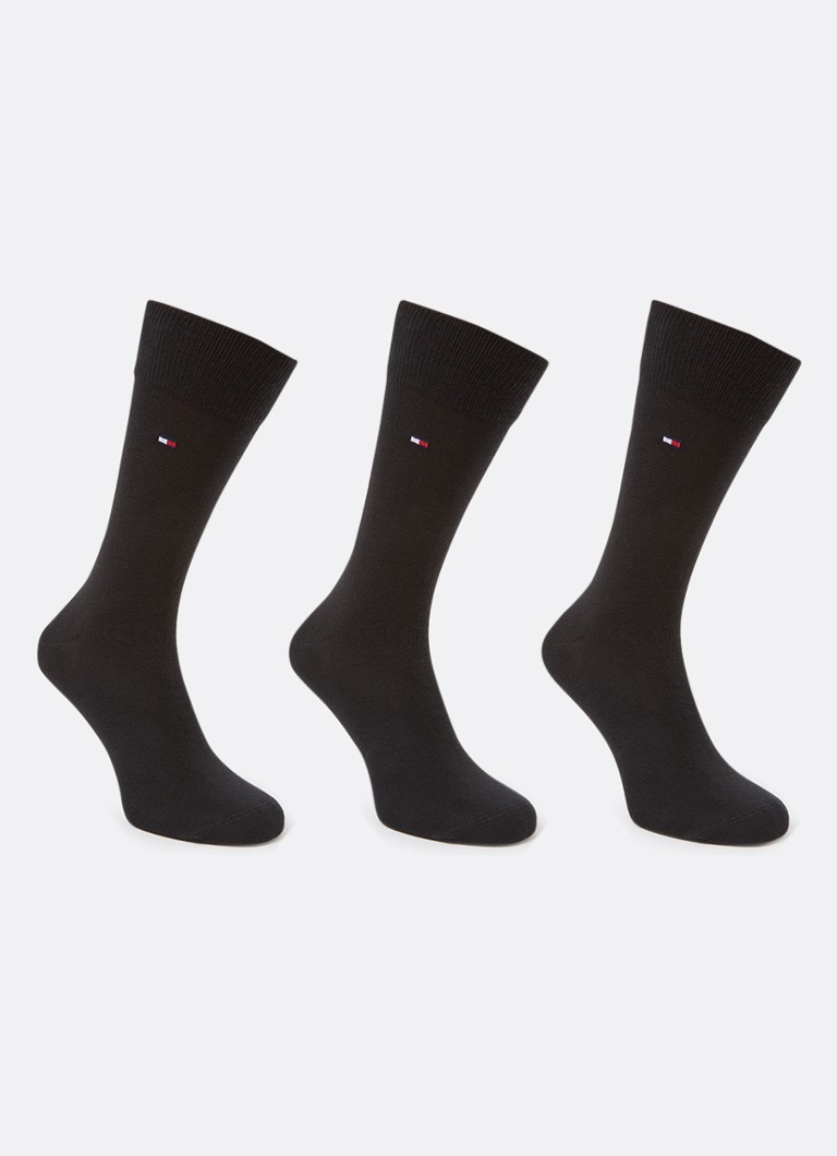 Set de 3 perechi de șosete cu logo Tommy Hilfiger