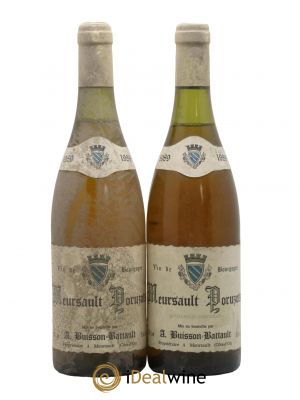 Meursault 1er Cru Poruzots Domaine Buisson Battault 1989 - Lot de 2 Bouteilles