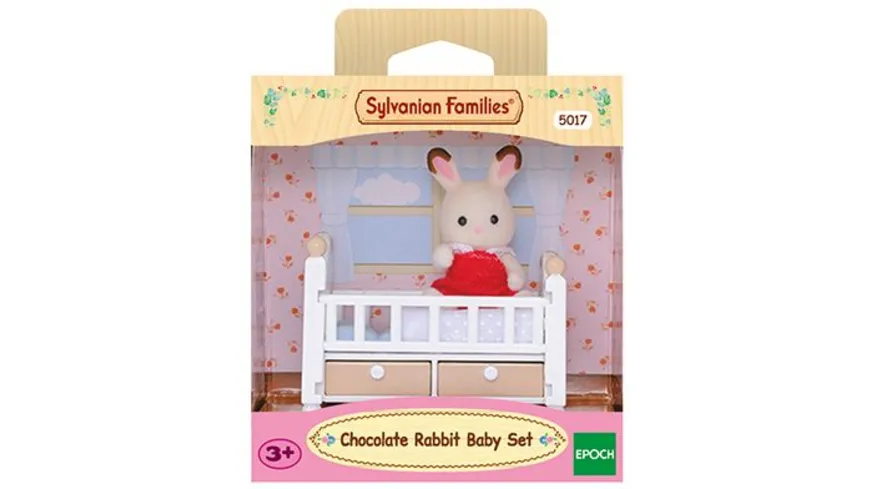 Sylvanian Families - Schokoladenhasen Baby mit Babybett