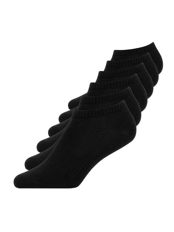 SNOCKS Sneakersocken aus Pflanzenfasern 6 Paar in Schwarz günstig kaufen