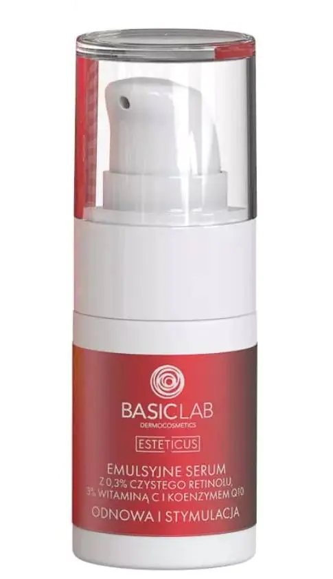 BasicLab Esteticus Emulsion Serum med Retinol 0,3% og C-vitamin 3%