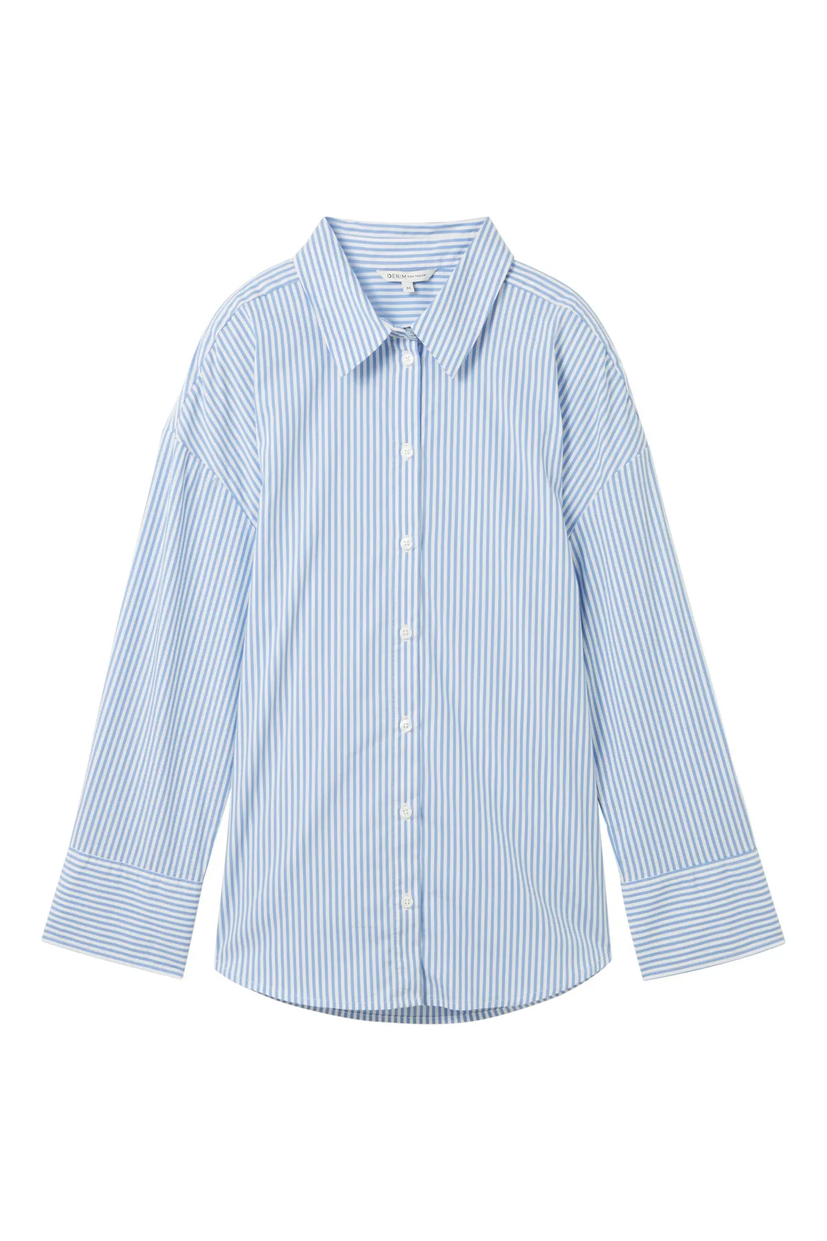 Tom Tailor Denim  Blau-weiß gestreiftes Hemd für Erwachsene
