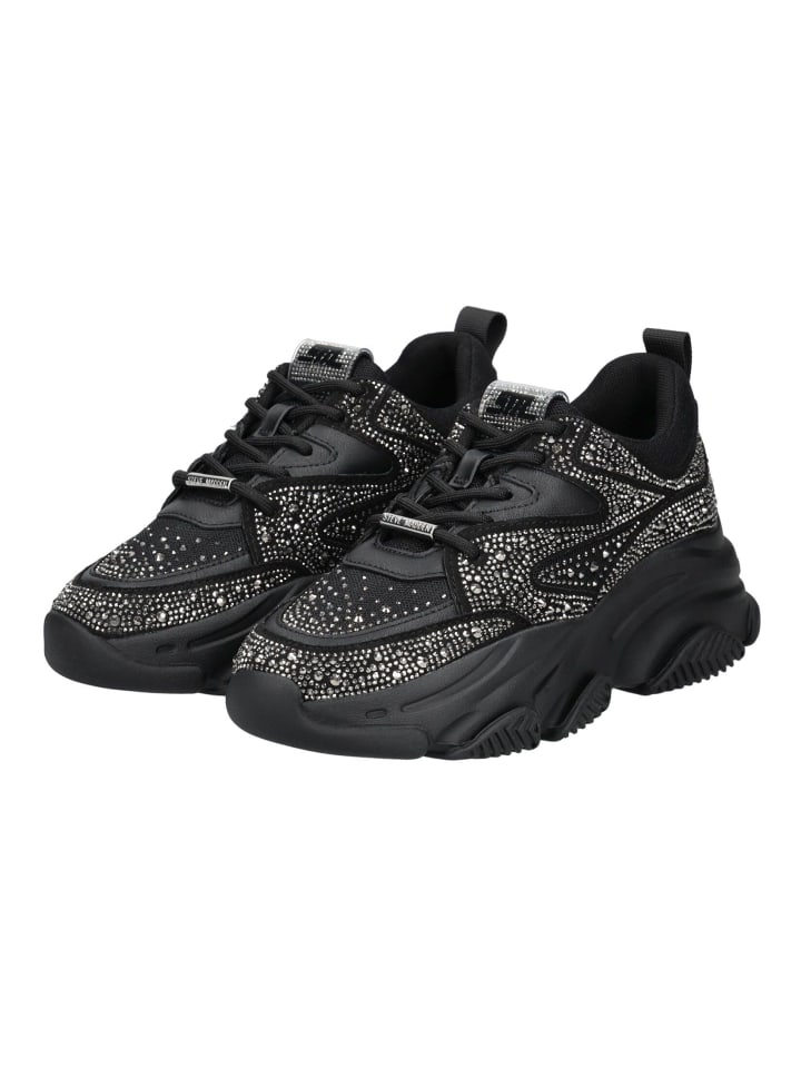 Steve Madden Halbschuhe in Schwarz/Silber günstig kaufen