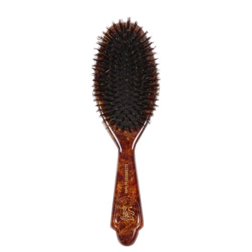 Alexandre de Paris  braun marmorierte Naturbürste 11-reihig