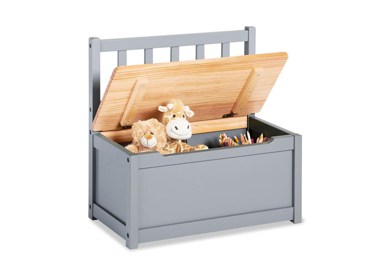 Pinolino Kinderträume Pinolino Kindertruhenbank Fenna, grau/natur