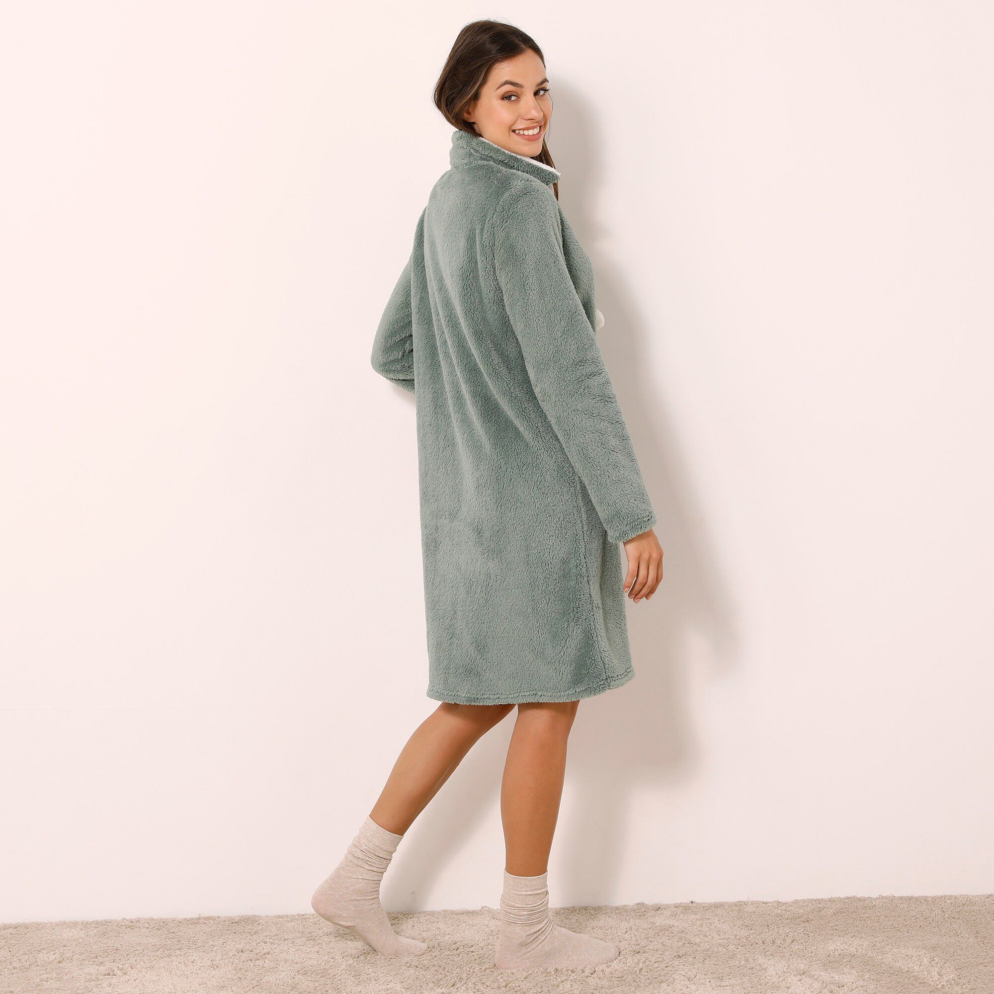 Robe de chambre maille polaire