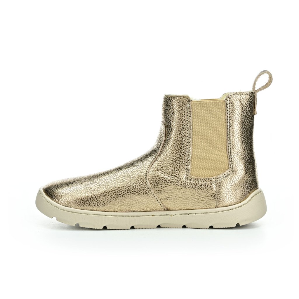 Pegres SBF58W kupferfarbene Chelsea  Winterbarfußschuhe