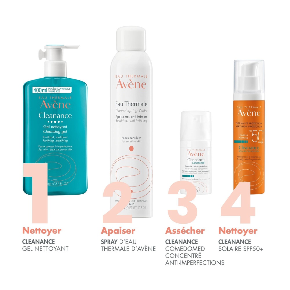 Avène Cleanance Gel Nettoyant 100 ml Fluide demaquillant