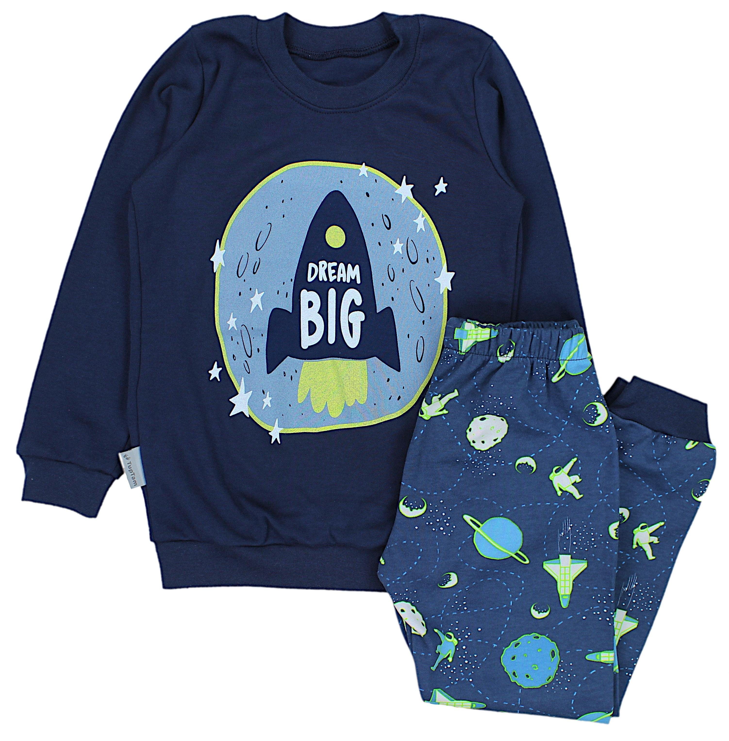 TupTam Schlafanzug Kinder Jungen Pyjama Schlafanzug Set Langarm Nachtwäsche 2-teilig
