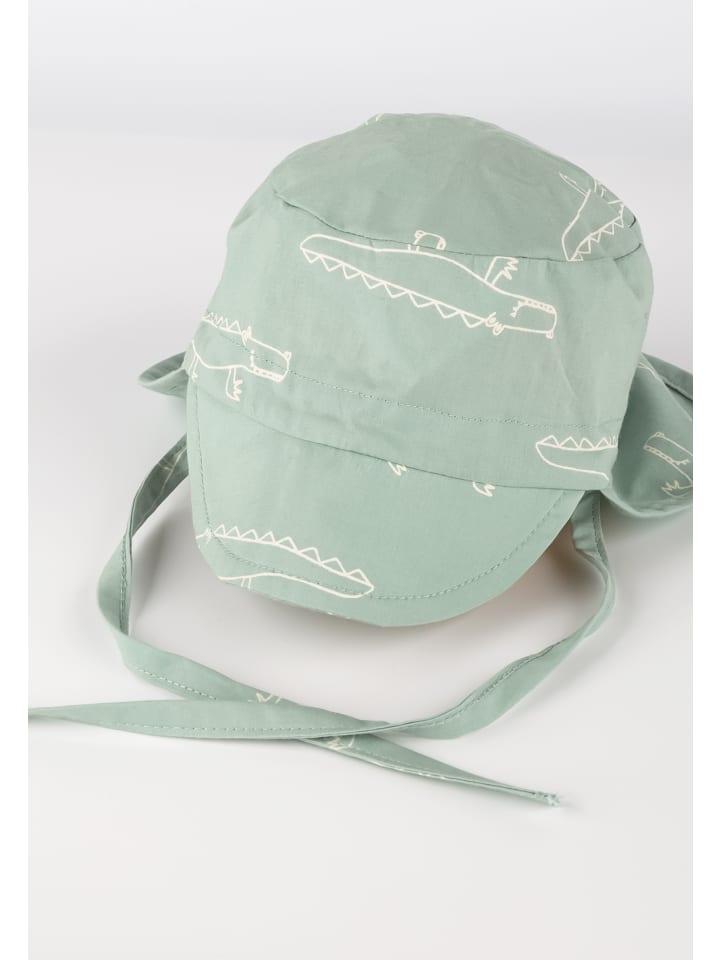 Sigikid Schirmmütze mit Nackenschutz Happy Crocodile in grün günstig kaufen
