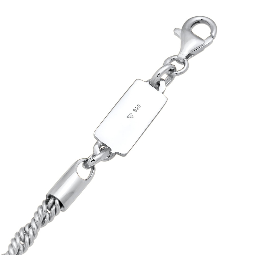 KUZZOI KUZZOI Collier Hommes Cordon Basique Torsadé en Argent Sterling 925 collier