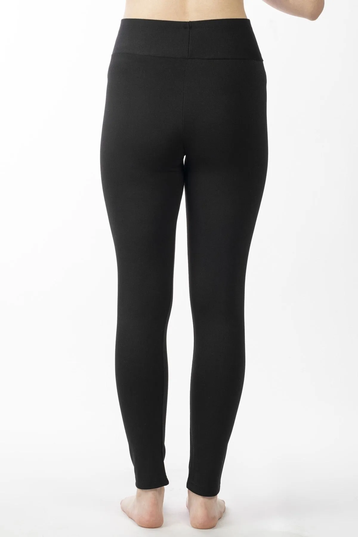 Nicoletta  Damen-Strumpfhose mit hoher Taille, Stahlstrick-Interlock, große Größenauswahl, Thermo-Schwarz