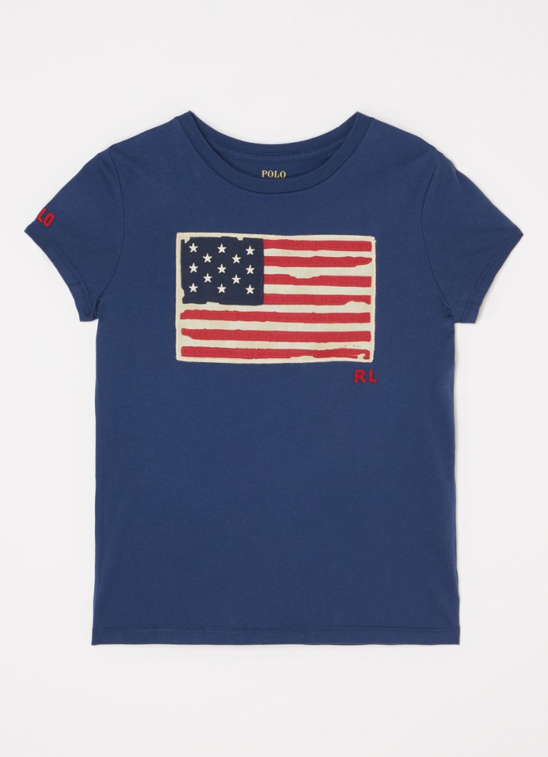 Tricou cu steag Ralph Lauren
