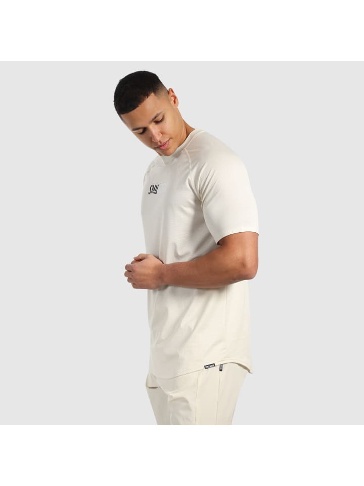 SMILODOX T-Shirt Powerfit Pro in Creme günstig kaufen