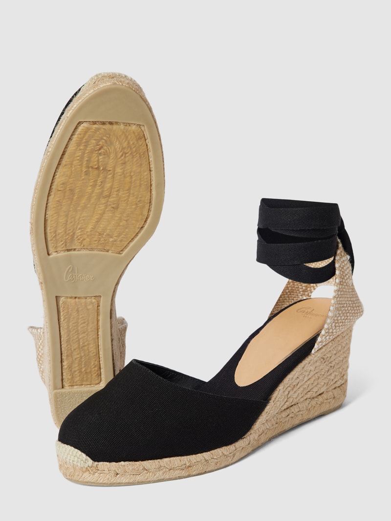 Wedges mit Schnürverschluss Modell 'CARINA' in schwarz