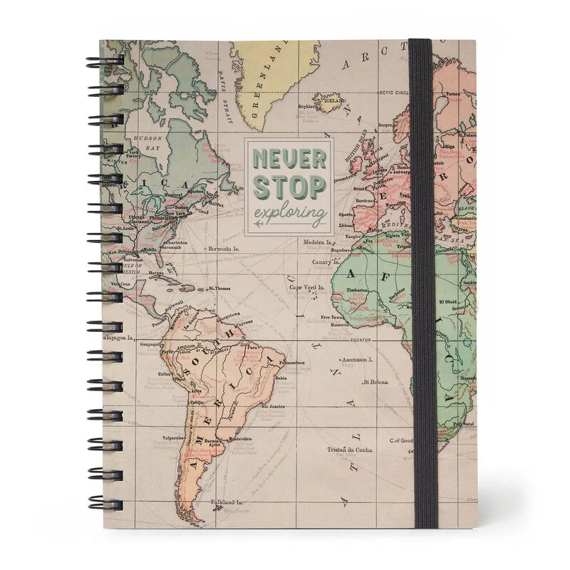 Caderno pautado - Grande - Encadernação em espiral - Formato A5