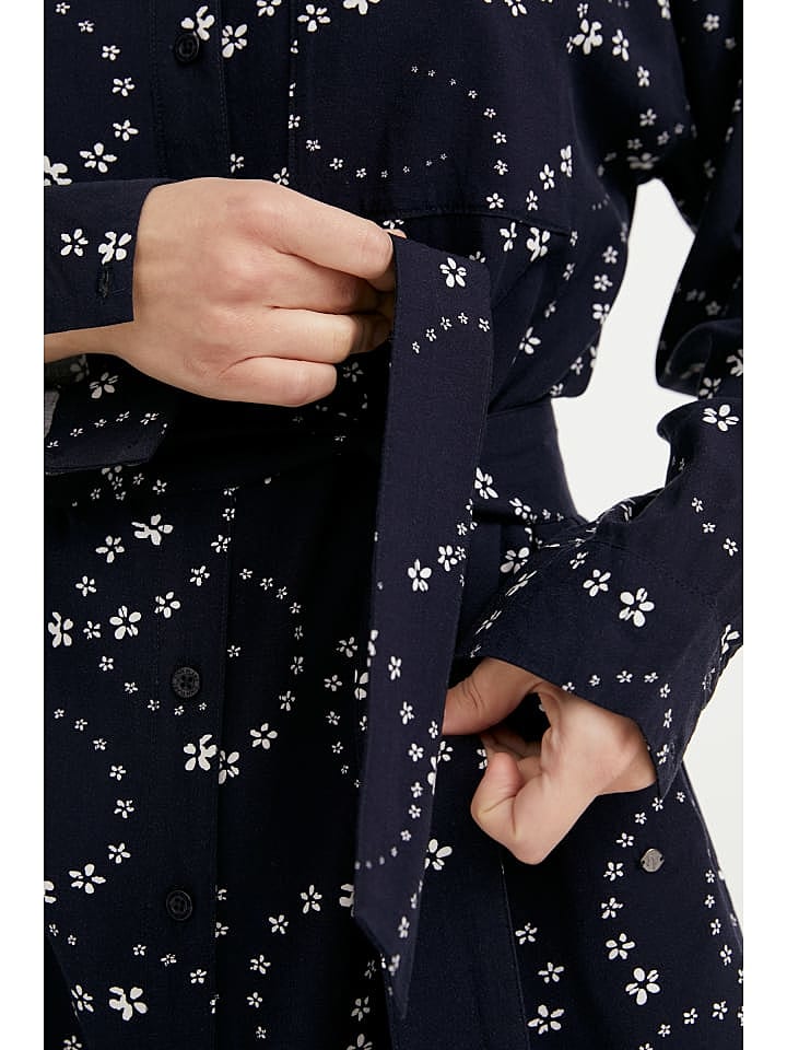 Finn Flare Langarm Kleid in dark blue günstig kaufen XS