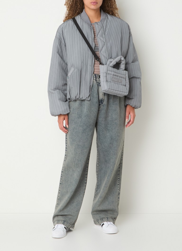 Giacca bomber 10DAYS con tasche laterali e stampa a righe