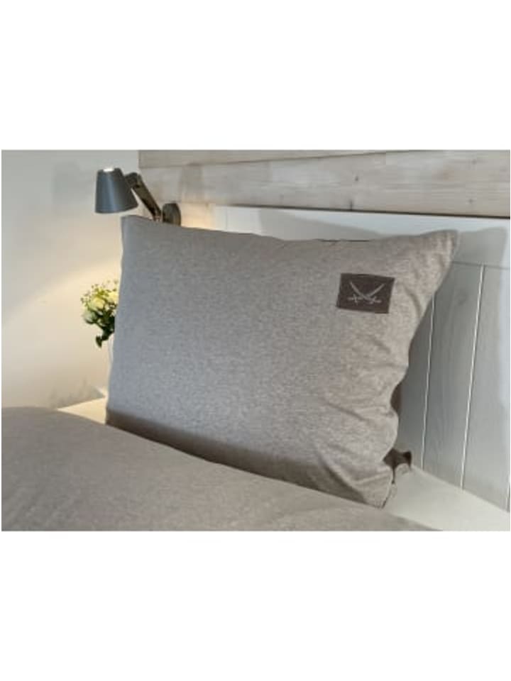 Sansibar Bettwäsche Jersey Melange in Taupe günstig kaufen