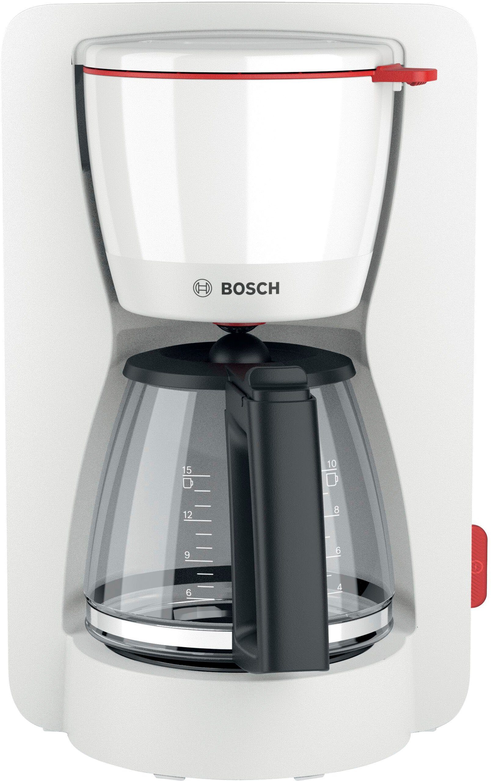 BOSCH Filterkaffeemaschine MyMoment TKA3M131, 1,25l Kaffeekanne, Papierfilter 1x4, 60min Warmhaltefunktion, Aroma intense, Entkalkungsprogramm, 1200 W