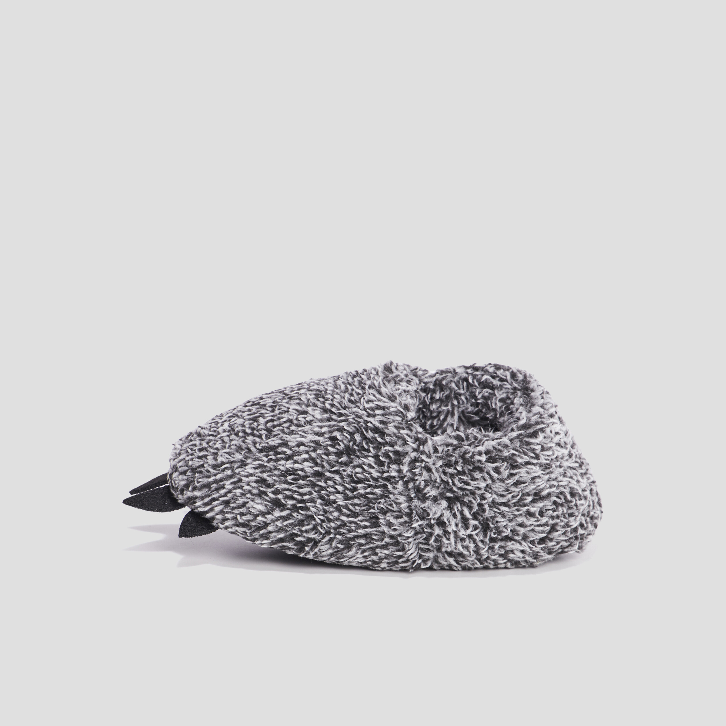 Chaussons sans gêne fourrure gris garçon | La Halle