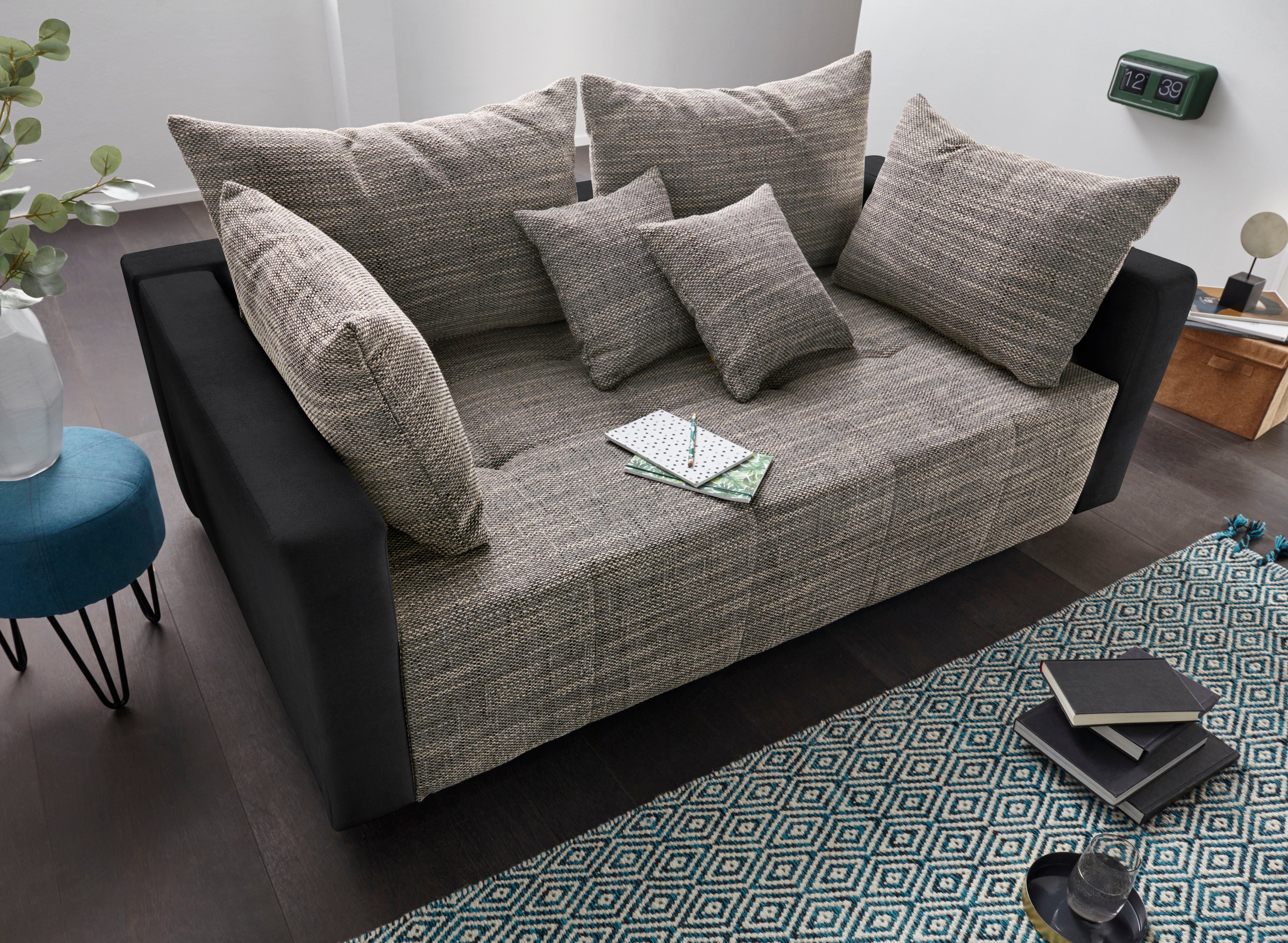 COLLECTION AB Schlafsofa Dany, inklusive Bettfunktion und Bettkasten, frei im Raum stellbar