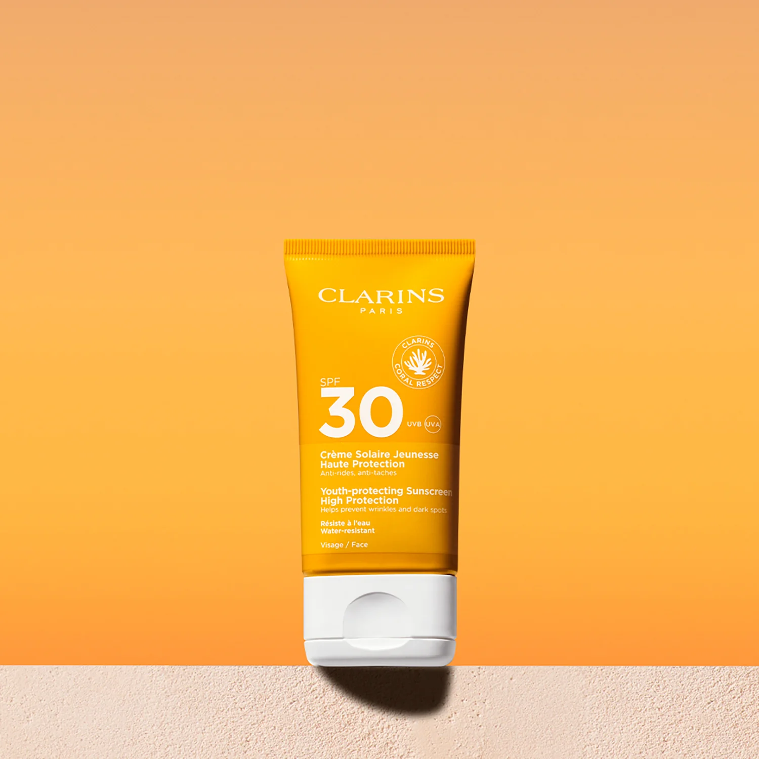 Sole Crème Solaire Jeunesse Haute Protection FPS30 - Protetor solar facial de alta proteção.