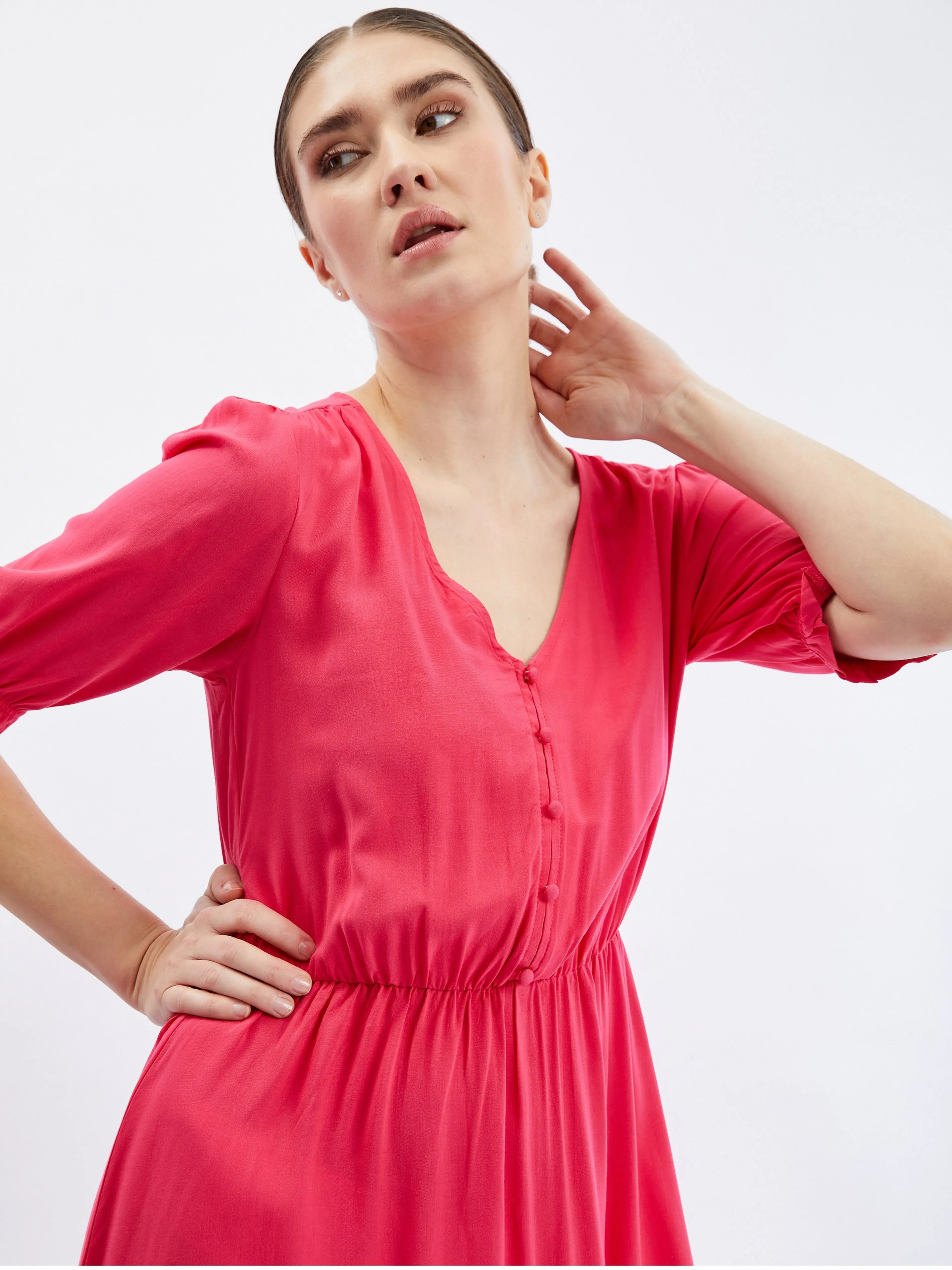 Dunkelrosa Damenkleid ORSAY