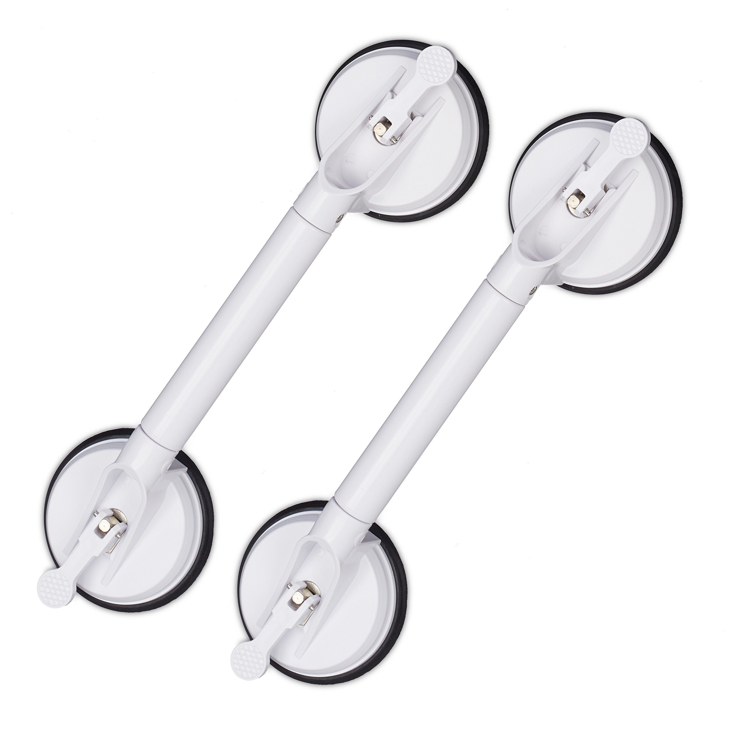 relaxdays Haltegriff 2 x Sauggriff ausziehbar Größe M