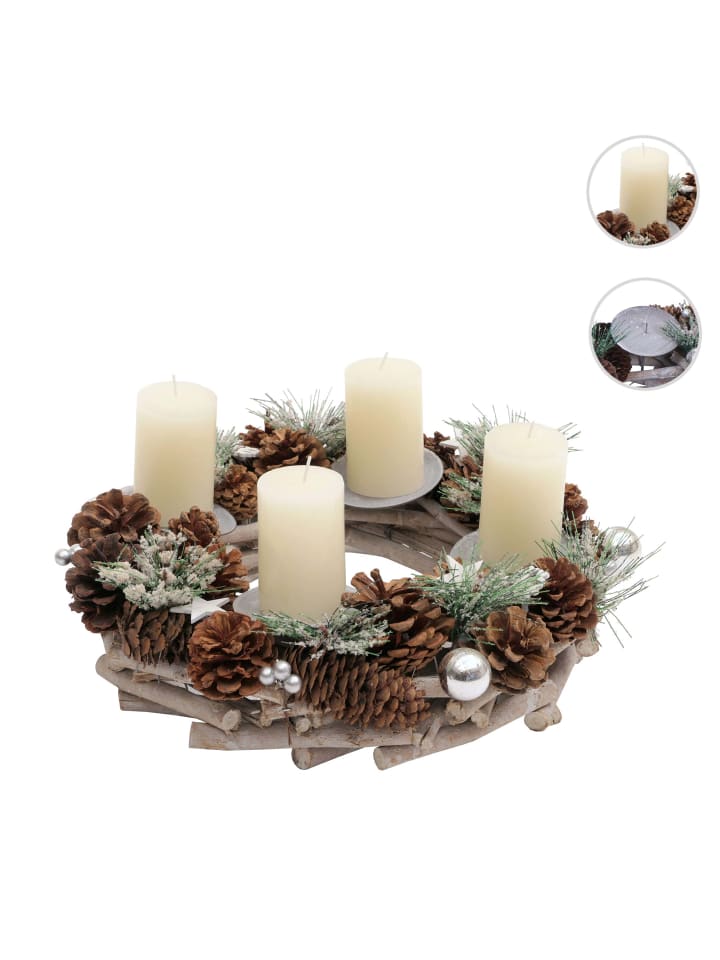 MCW Adventskranz M15, Mit Kerzen günstig kaufen onesize
