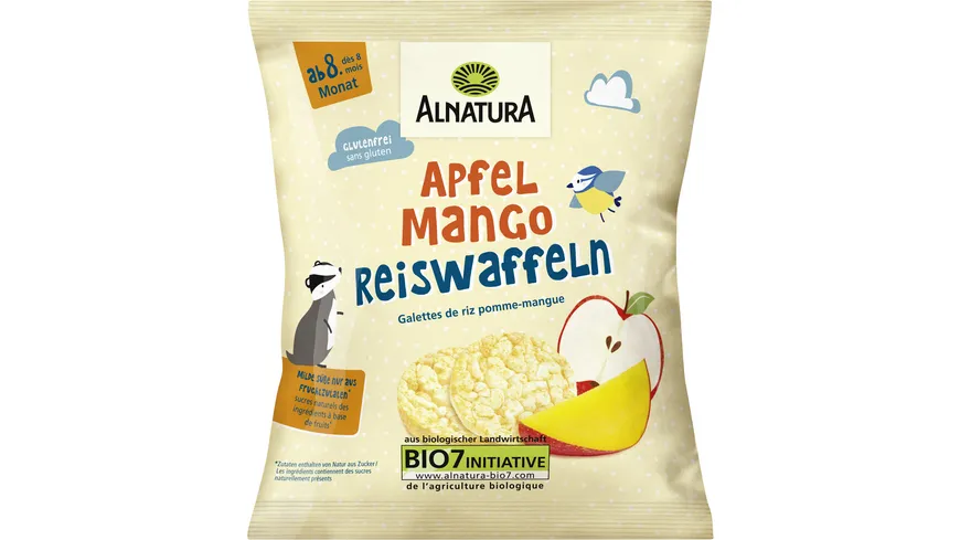 Alnatura Bio Mini Reiswaffeln Apfel Mango (Baby) 35 g