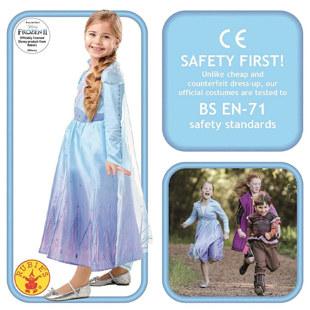 Rubie´s Kostüm Elsa Eiskönigin Kinderkostüm, Frozen 2 Kostüm, Elsa Kleid Kinderkostüm L