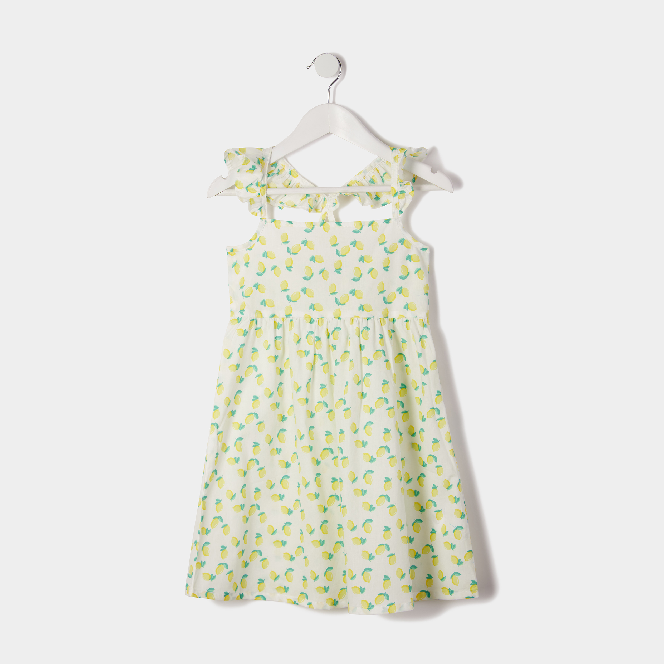 Robe évasée à bretelles croisées blanc fille | La Halle