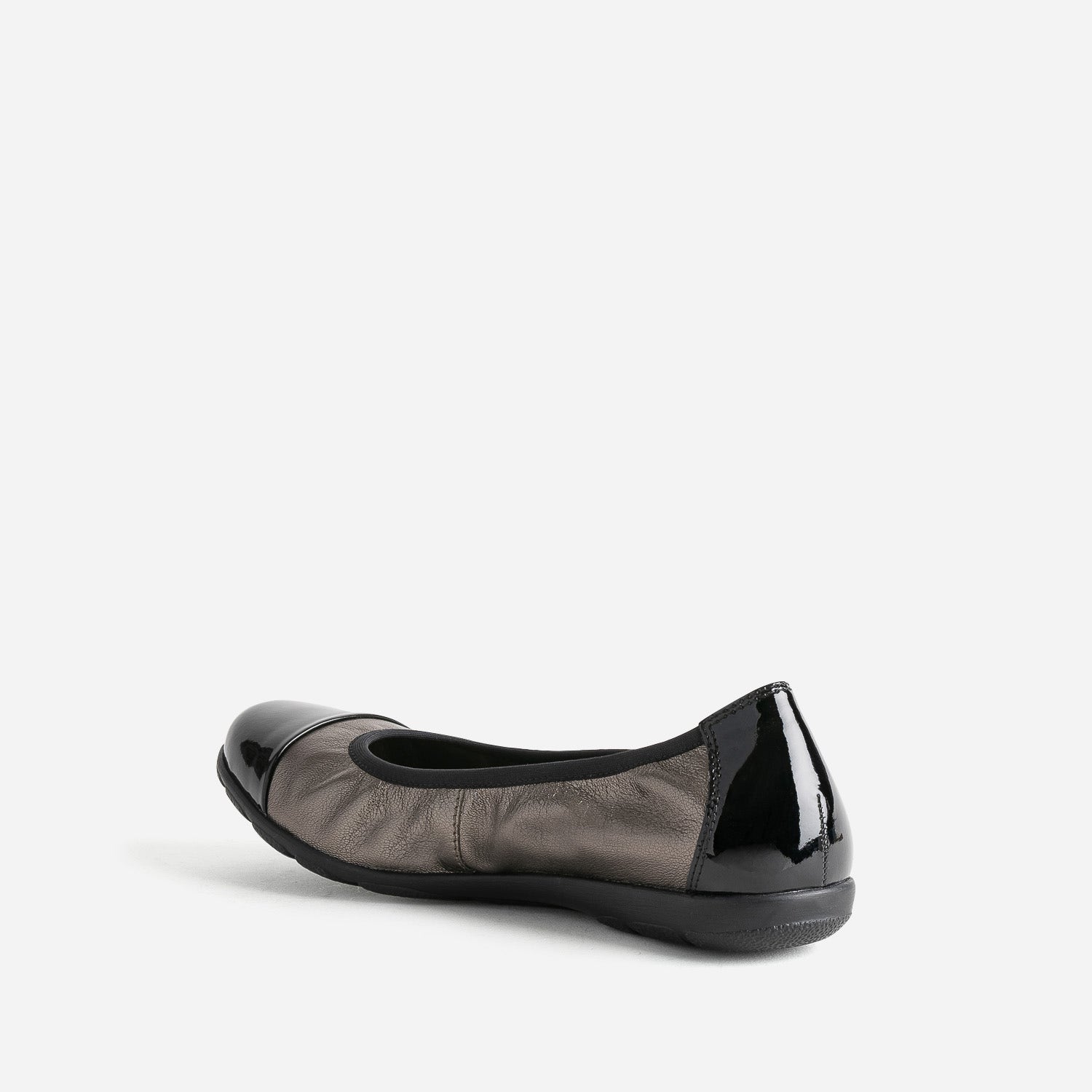 Ballerine CAPRICE bronze élastiquée à bout verni