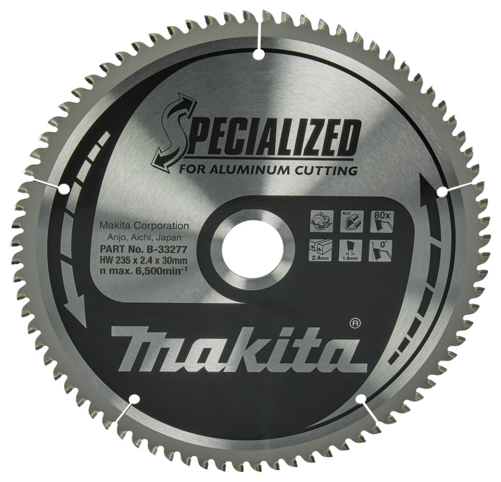 Makita pribor B-33277 HM list pile Specifikacije Aluminij 235 x 30 x 80T