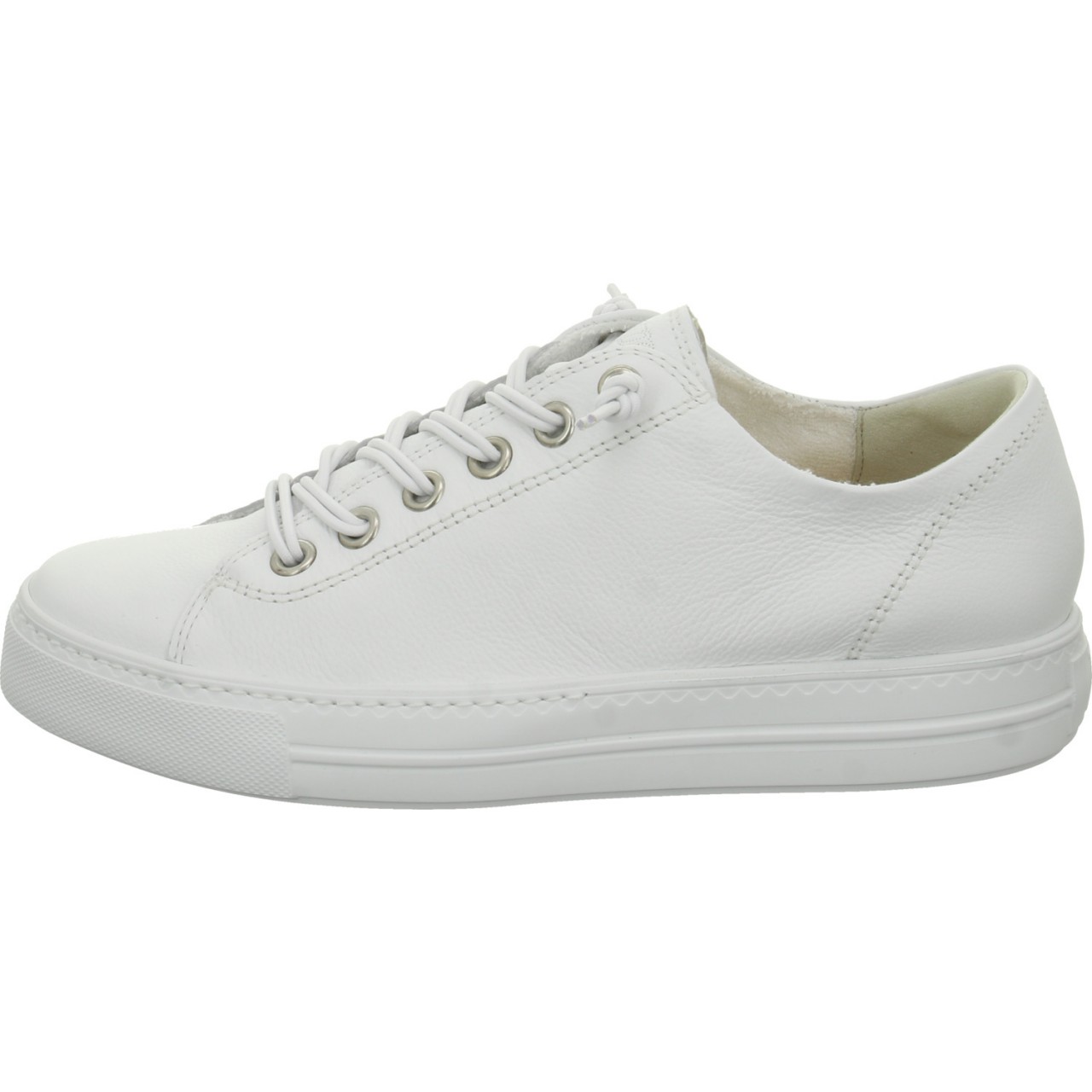 PAUL GREEN Komfort Schnürer weiss white/silver