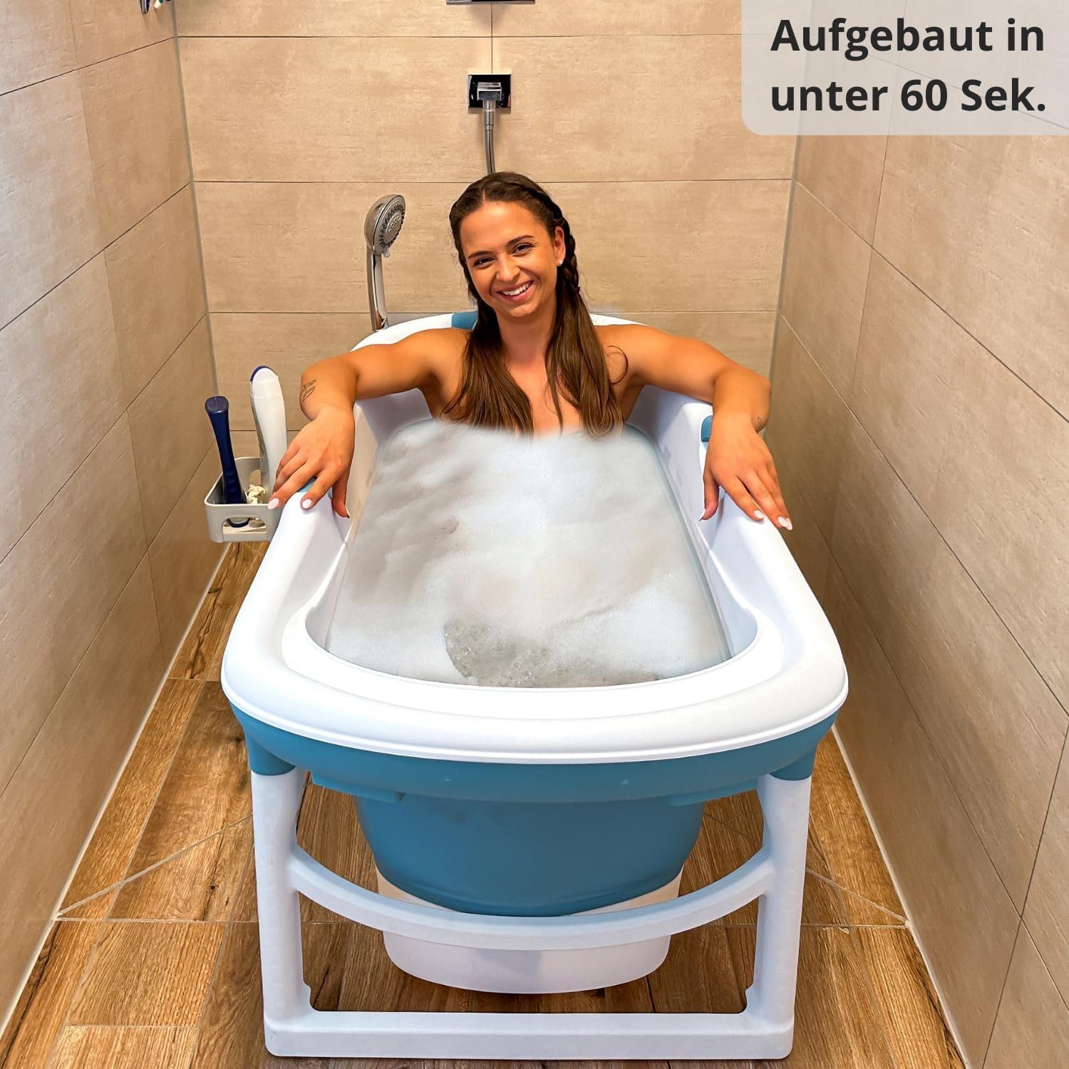 Bath Bob Badewanne faltbare Badewanne 121 Kinder & Erwachsene mobile Klappbadewanne